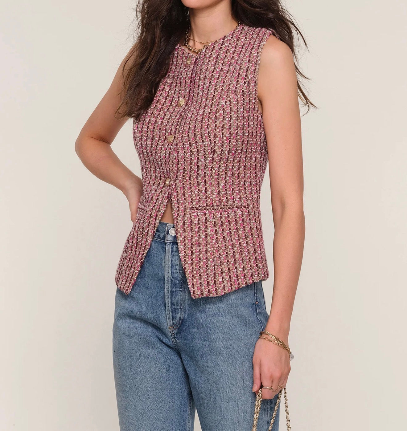 heartloom Chase Vest - Berry