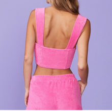Monrow Terry Cloth Tank - Rose Bud