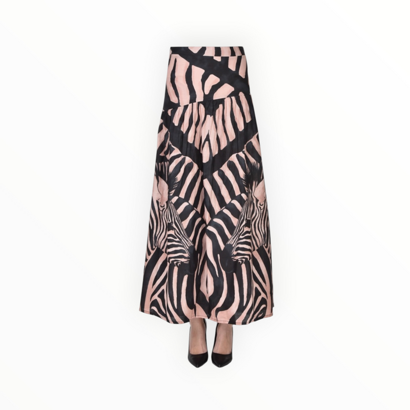 Connor & Blake Pamela Skirt - Crazy Zebra Pink