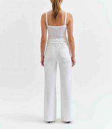 Daze Far Out High Rise Wide W/Seaming - Lamb