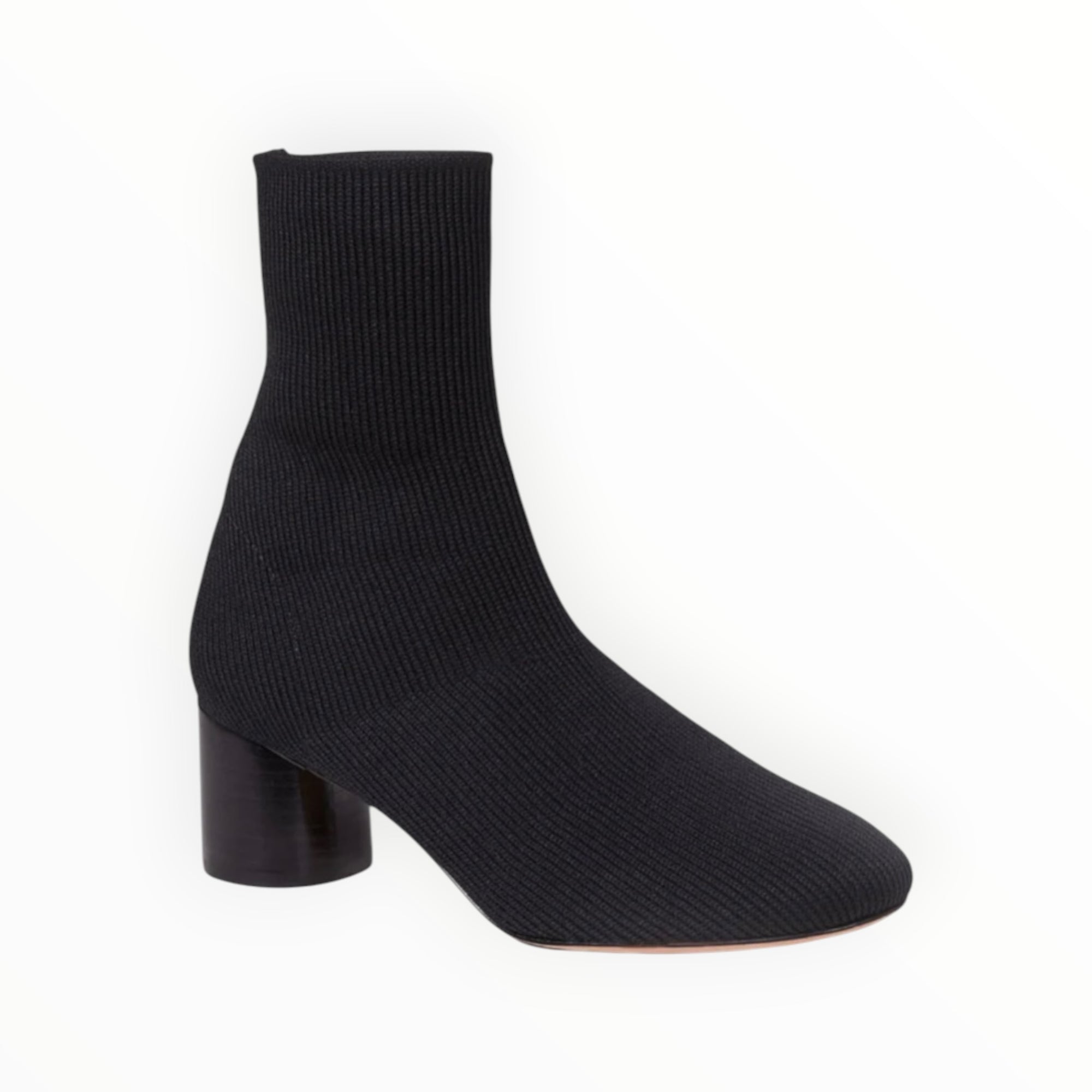 Vince Tasha Knit Ankle Boots- Black
