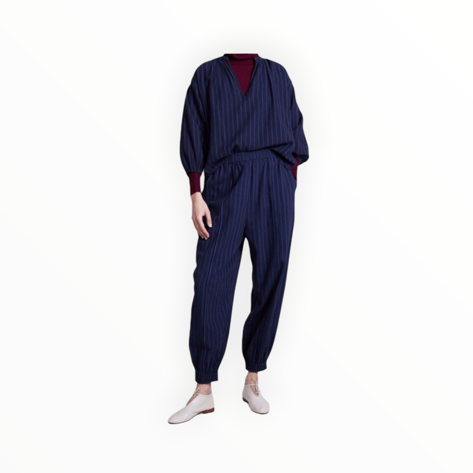 Apiece Apart Zebra Pant - Winter Stripes