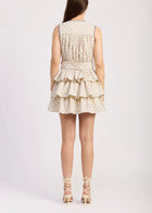 En Saison Donatella Mini Dress - Natural Cobalt