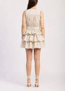 En Saison Donatella Mini Dress - Natural Cobalt
