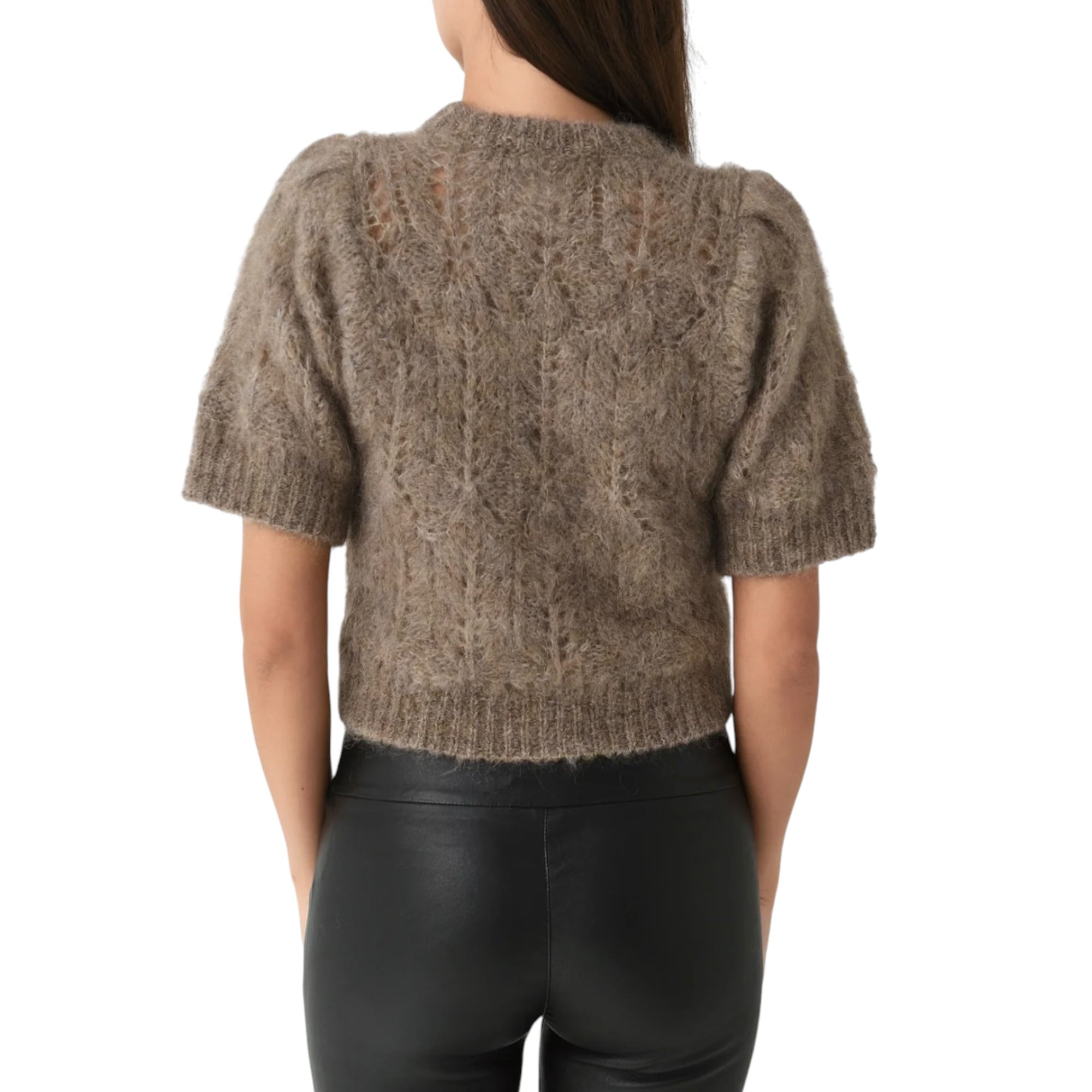 Citizens of Humanity Odette Puff Sleeve Sweater - Mushroom