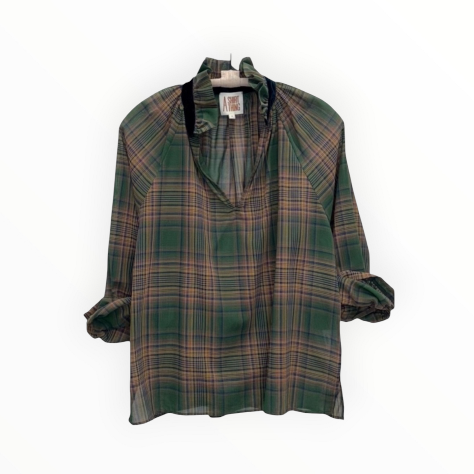 A Shirt Thing Josephine Plaid - Hunter