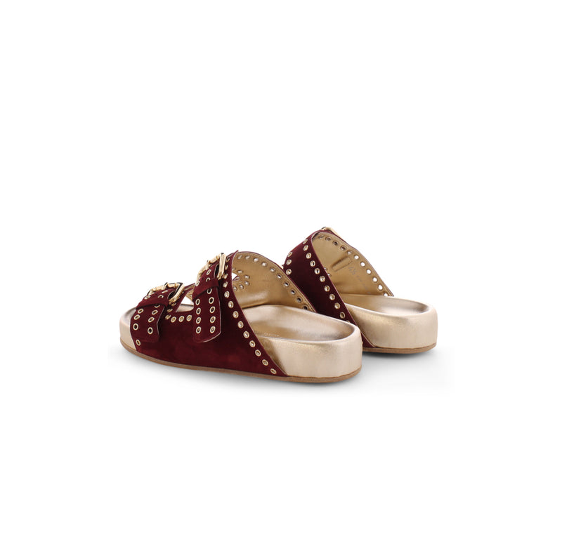 Kennel & Schmenger Platform Buckle Sandal - Bordeau