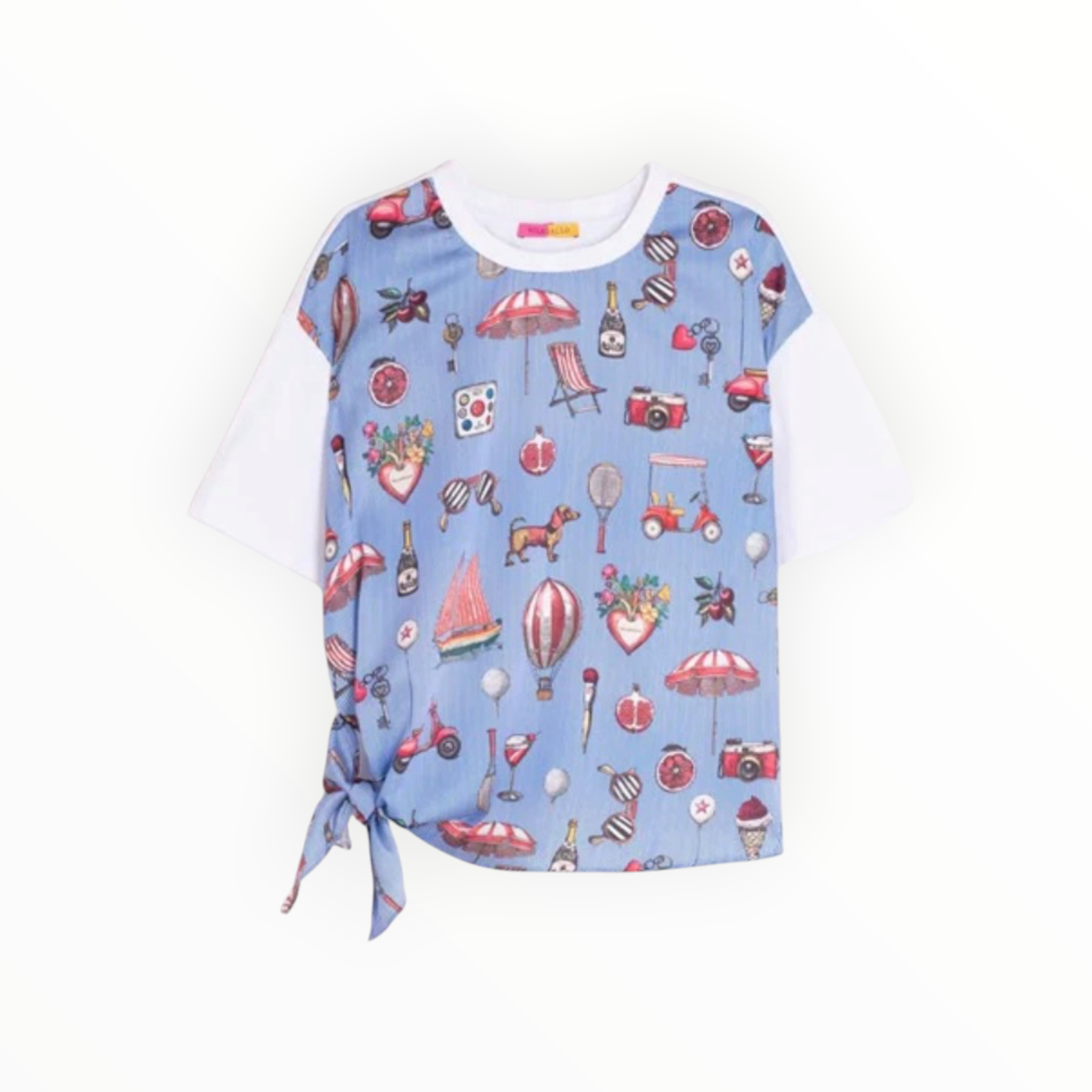 Vilagallo Keira Tee - Vintage Print