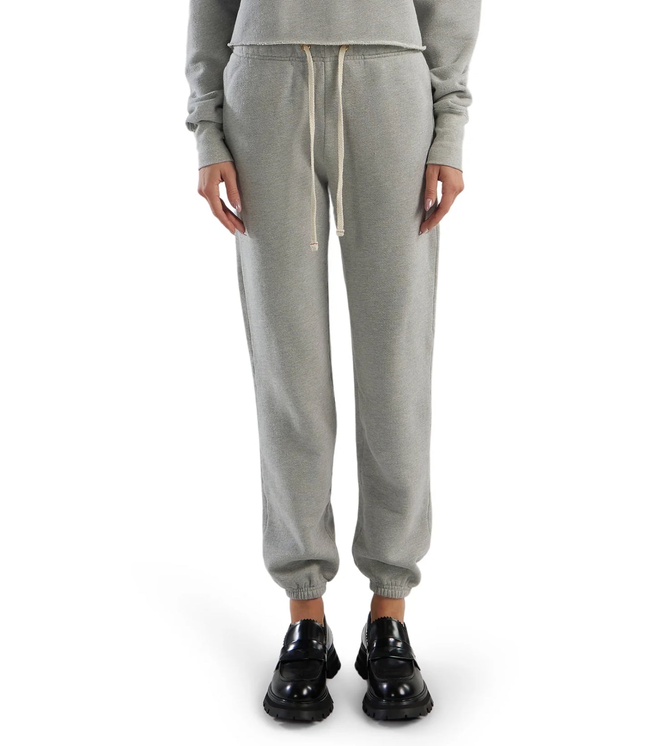 Les Tien Dylan Classic Sweatpant - Heather Grey
