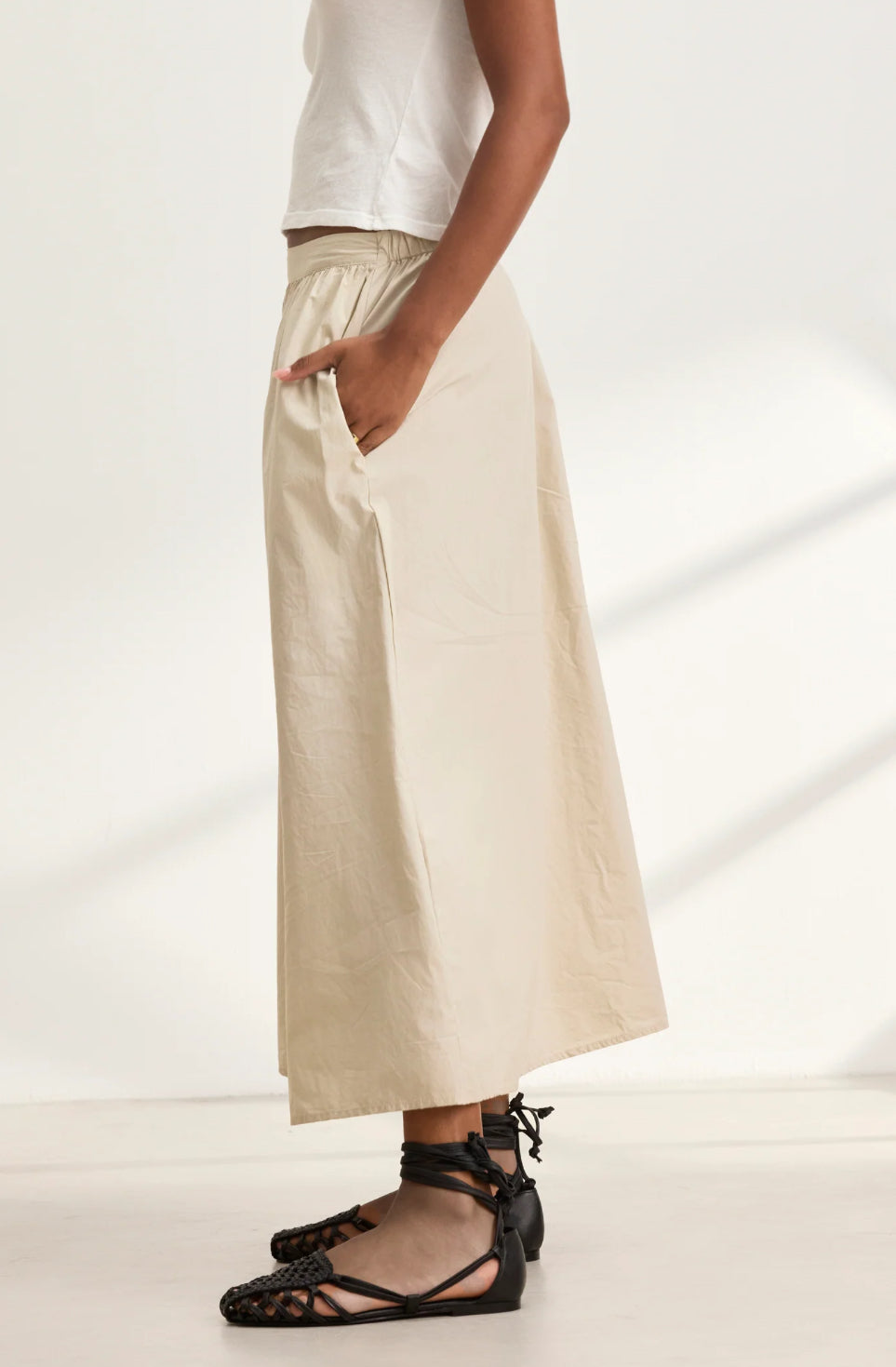 Velvet by Graham & Spencer Bella Skirt - Sesame