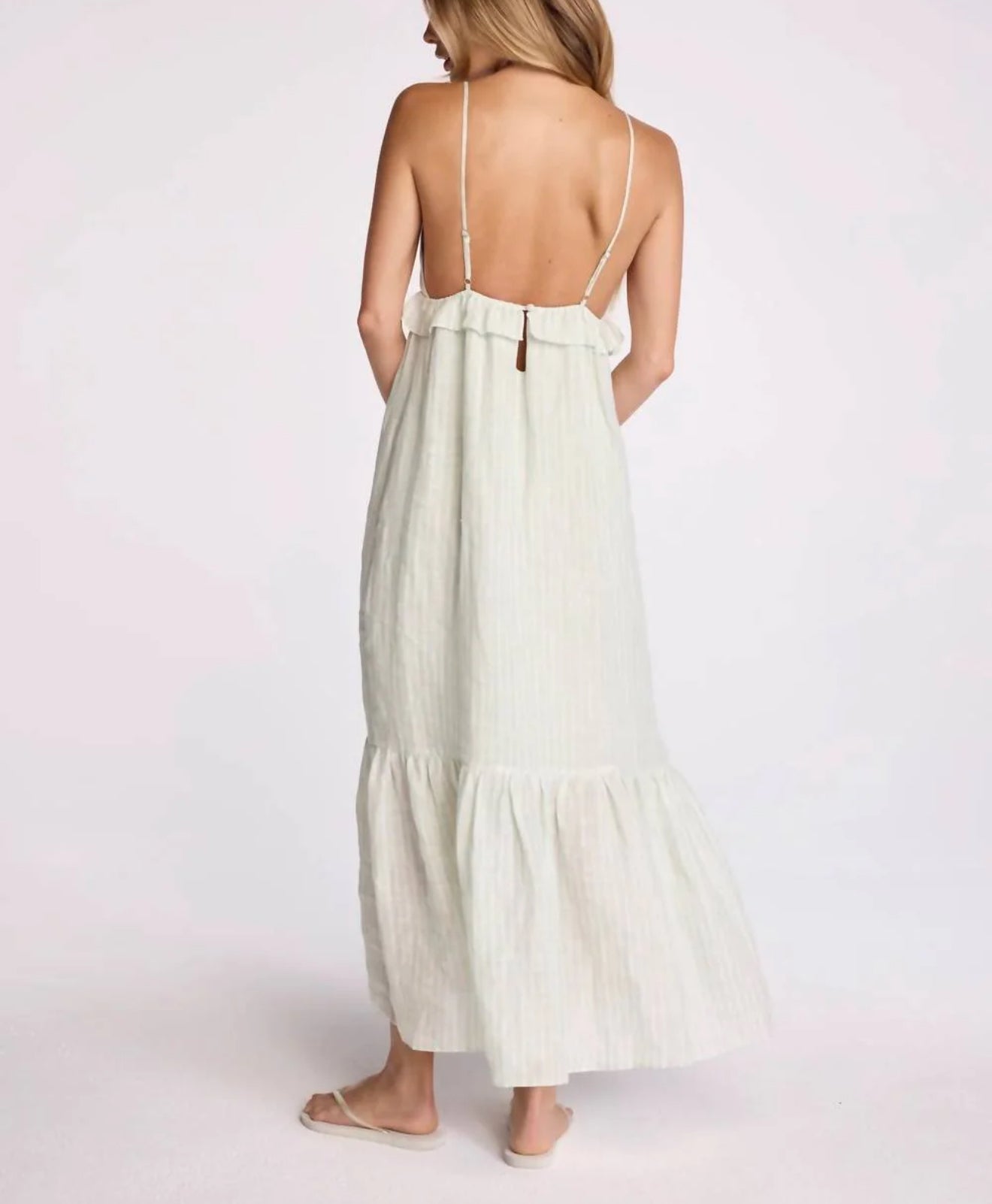 sundays Marceline Dress - Seafoam Stripe