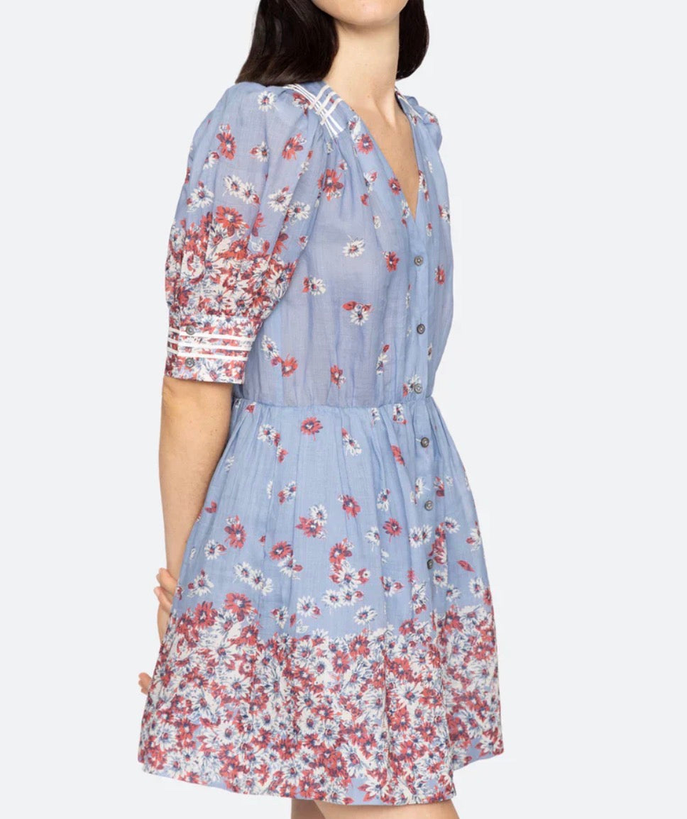 Sea New York Whitney Print Mini Dress - Blue