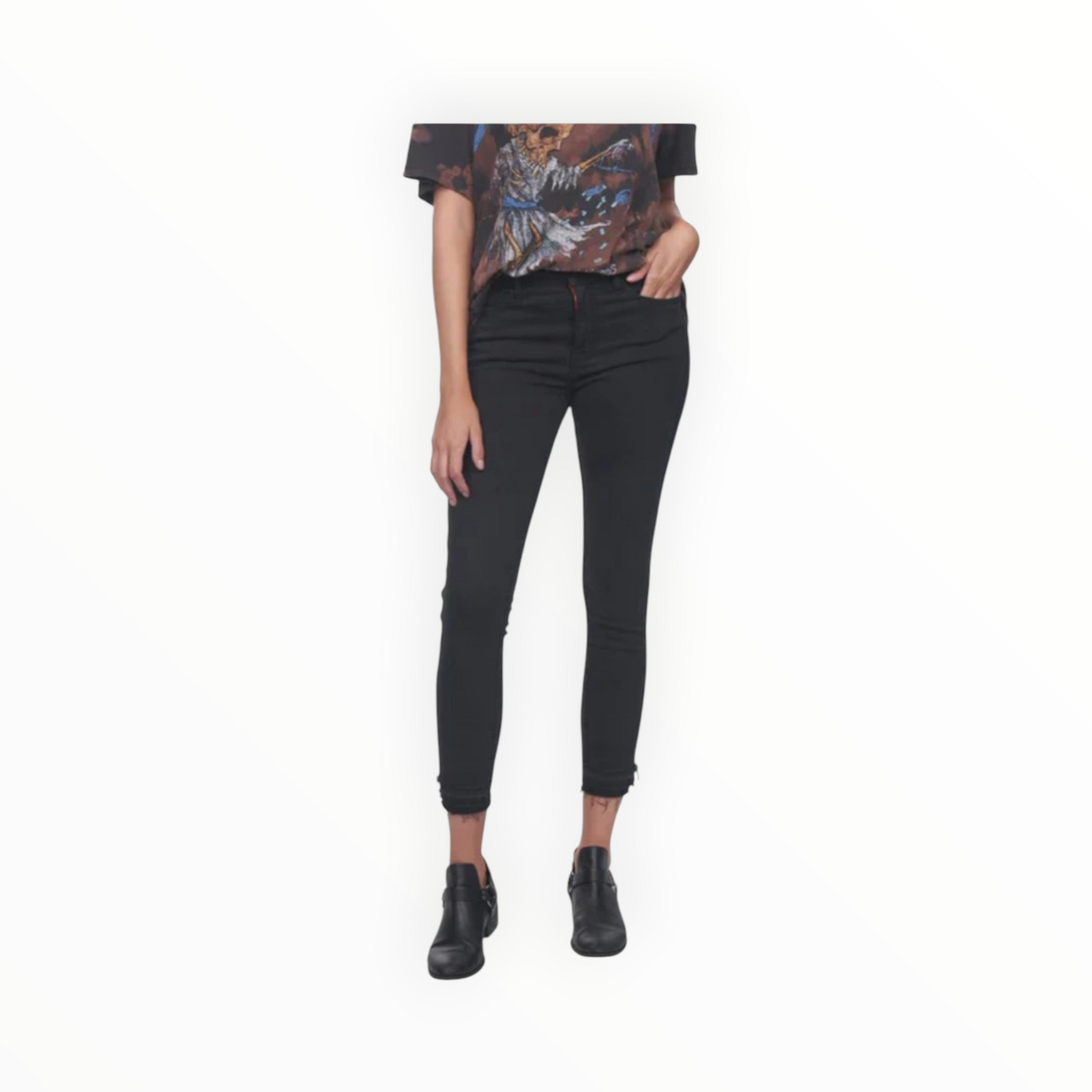 Etienne Marcel Full Side Zipper Skinny Jeans