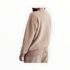 Stateside Double Faced Sherpa Oversized Cardigan - Teddy