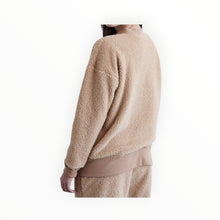 Stateside Double Faced Sherpa Oversized Cardigan - Teddy