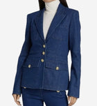 Derek Lam 10 Crosby Keith Utility Jacket - Denim Dark Wash