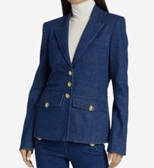 Derek Lam 10 Crosby Keith Utility Jacket - Denim Dark Wash