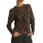 Nation Ltd Marion Twist Top - Wild Leopard