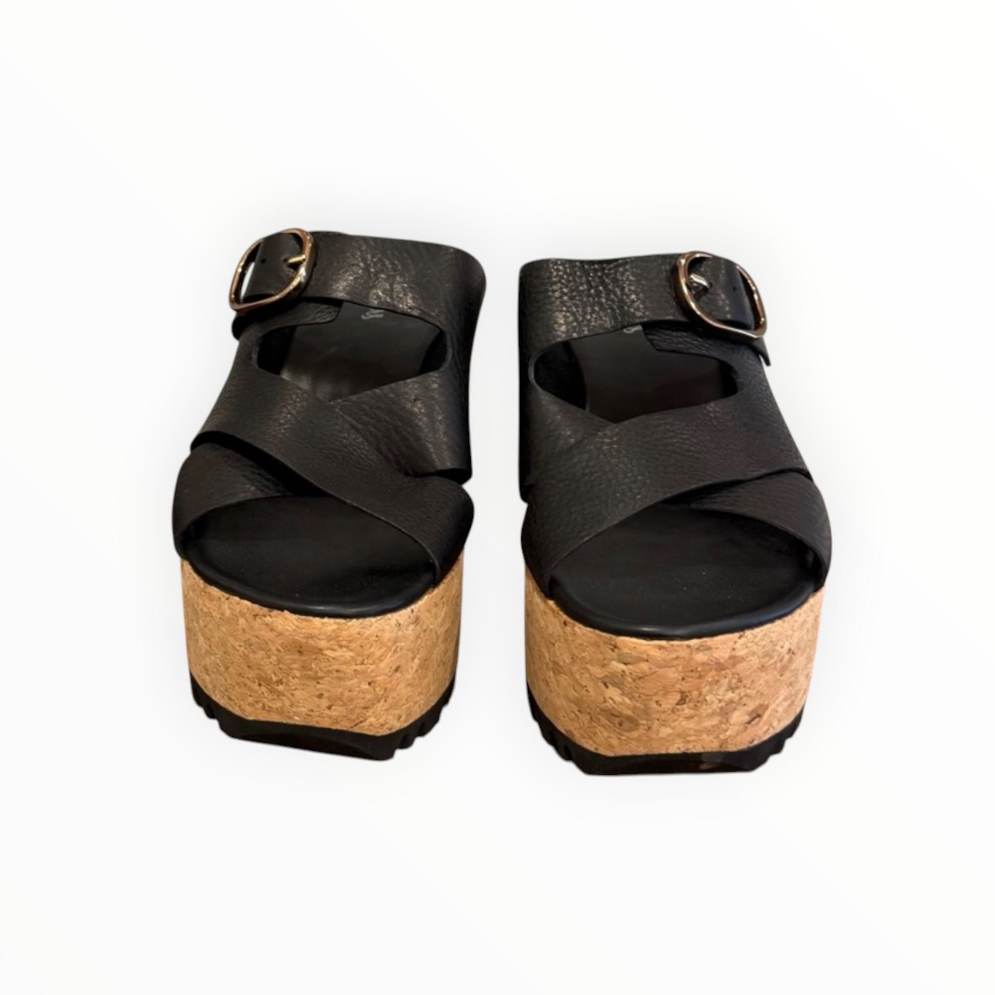 Homers Venice Wedge Sandal - Black