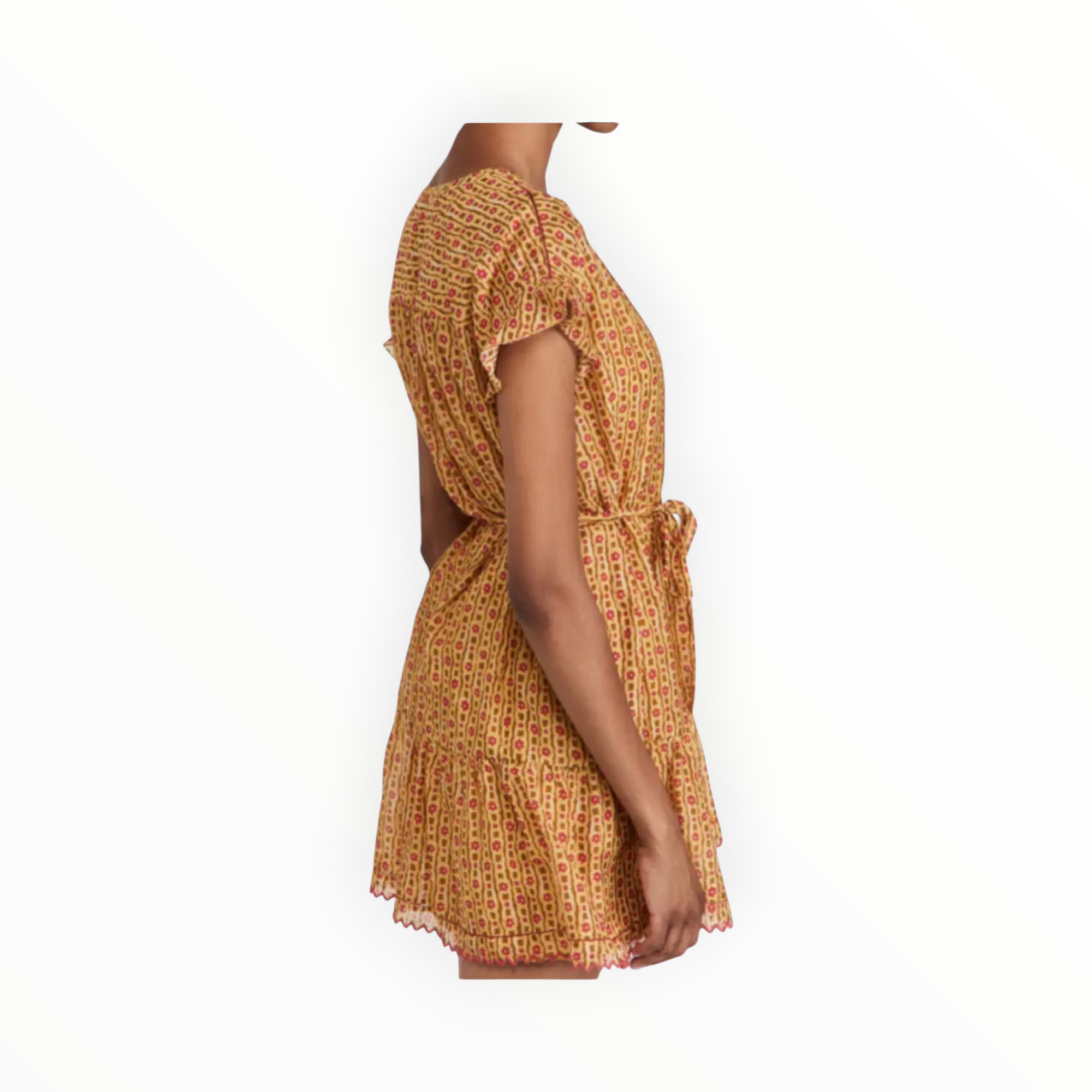 Saloni Bettie Dress - Daisy Trail/Zigzag