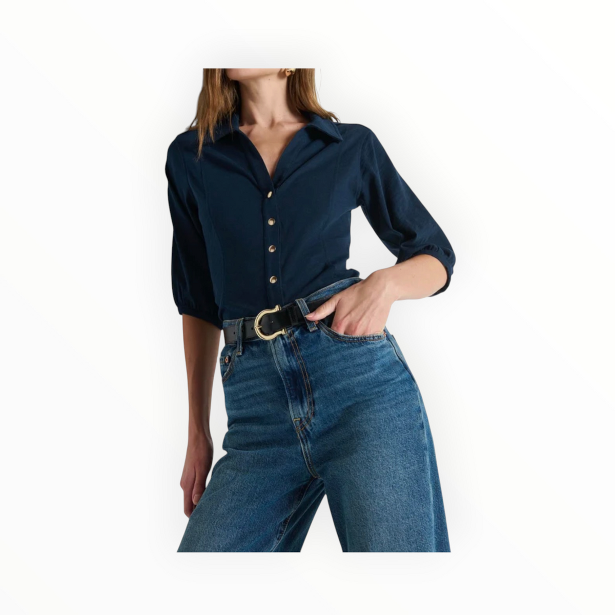 Nation Ltd Shannon Top - Navy Night Sky