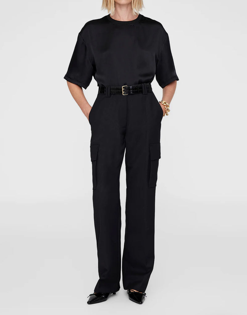 Anine Bing Dayton Cargo Pant - Black