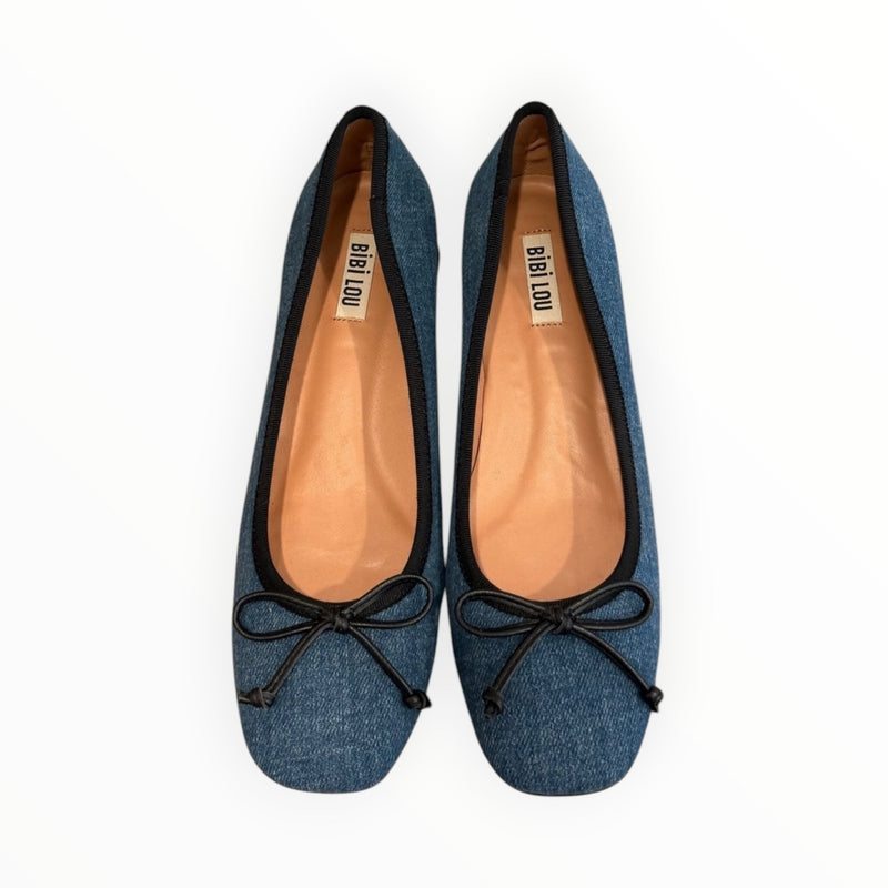 Bibi Lou Denim Ballet Flat