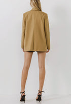 endless rose Single Breasted Blazer - Brown