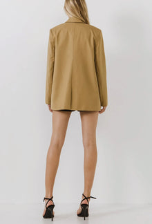 endless rose Single Breasted Blazer - Brown