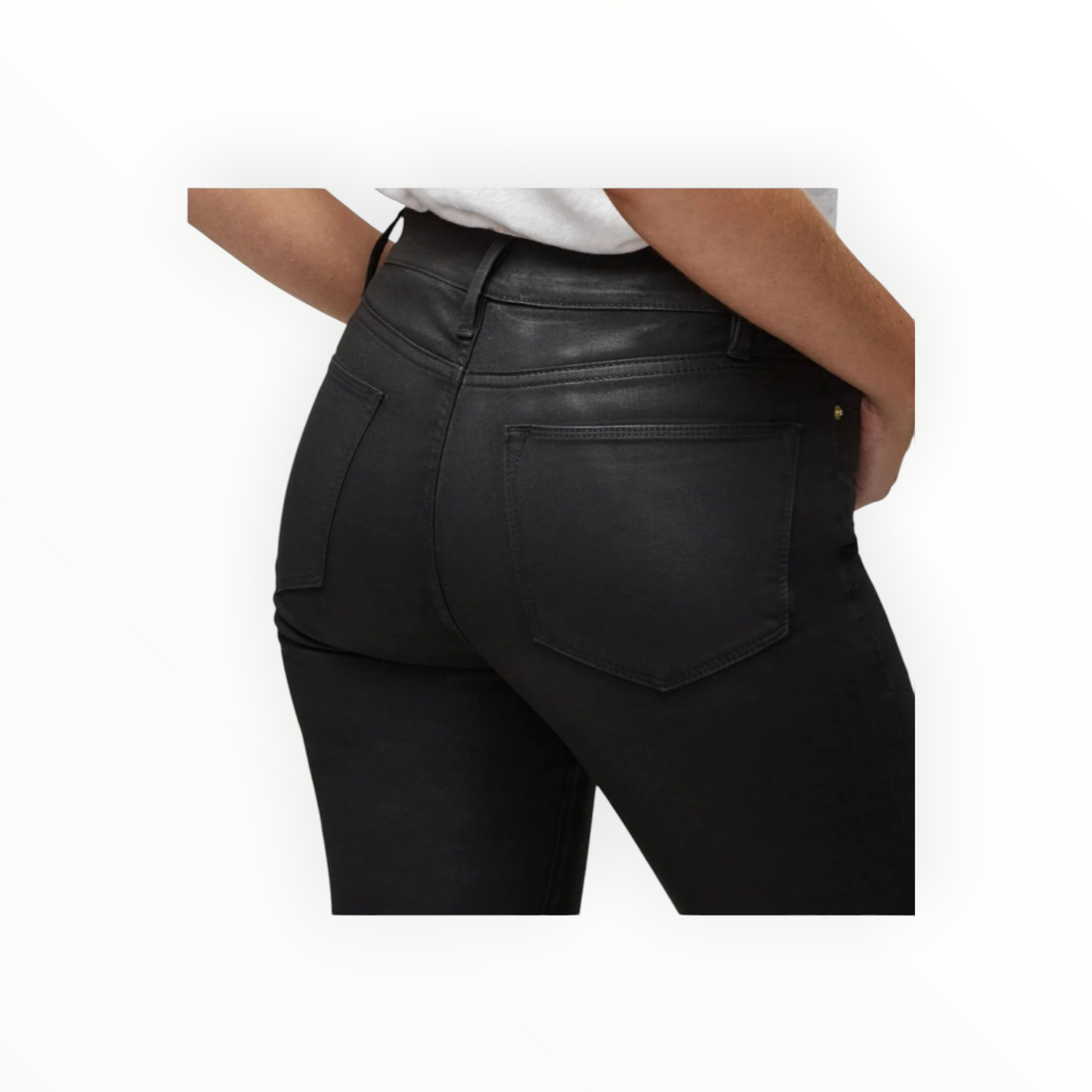 Frame Le High Skinny - Noir Coated