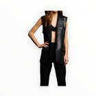 NONchalant Label Vivian Leather Vest - Black