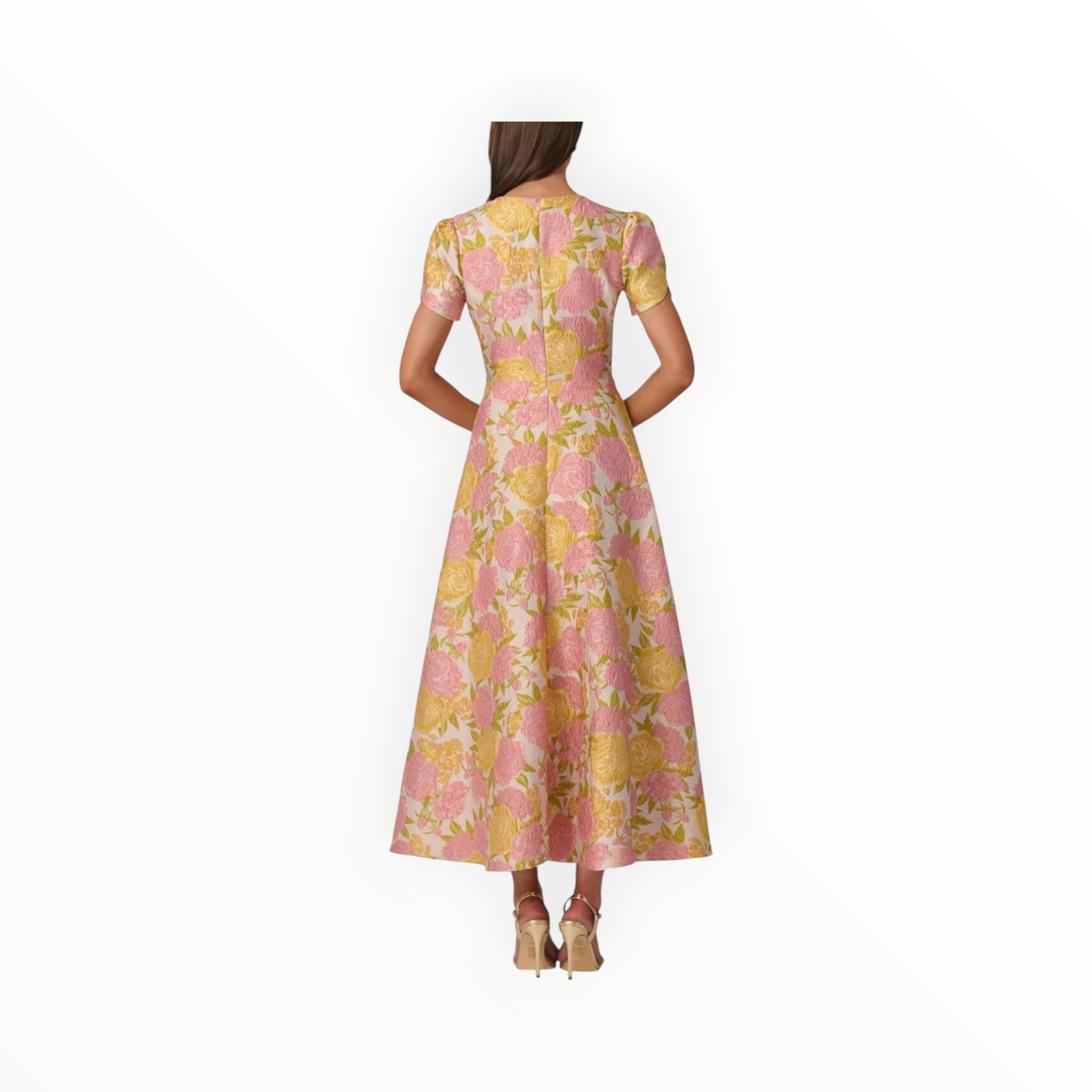 Shoshanna Midnight Vivianne Dress - Amber/Blush