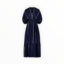 lemlem Laila Plunge Dress - Nunu Navy