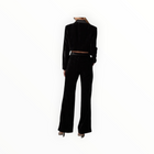 Gilner Farrar Brielle Pant - Black Crinkled Velvet