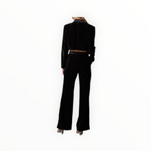 Gilner Farrar Brielle Pant - Black Crinkled Velvet