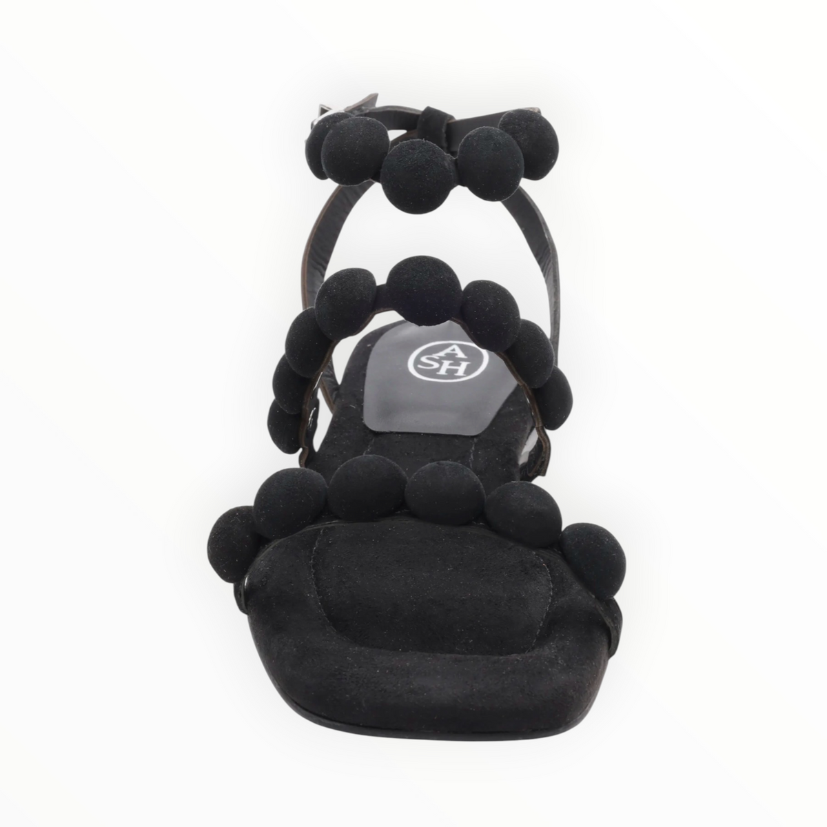 ASH Regy Pompom Sandal - Black
