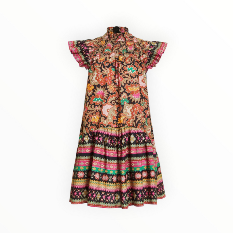 Love the Label Viola Dress - Casablanca Black Print