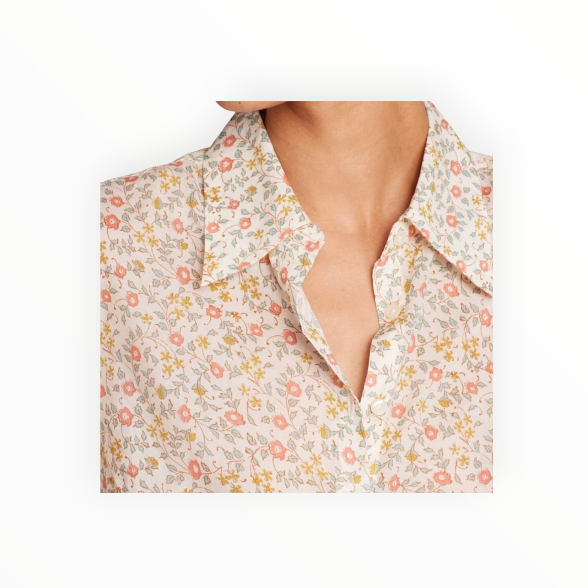 Trovata Jacquelin Shirt - Porcelain Ivy