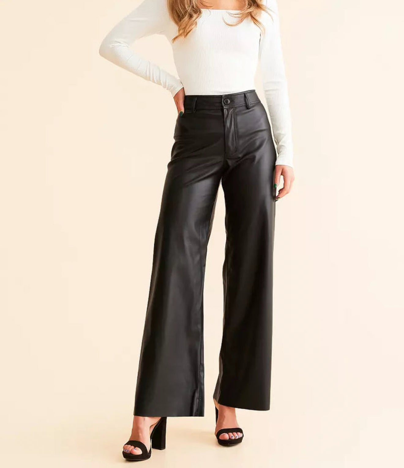 Z Supply Rilynn Faux Leather Pant - Black