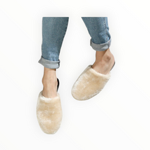 All Black Fun Fur Slipper - Beige