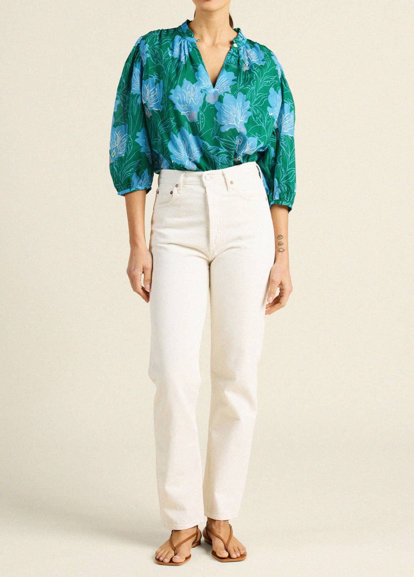 Trovata Orly Blouse - Blue Orchid