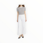 Frame The Seamed Wide Trouser Crop - Au Natural Clean
