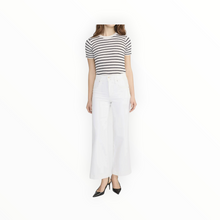 Frame The Seamed Wide Trouser Crop - Au Natural Clean