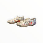 Philippe Model PRSX Low - Flower Paillettes - Blanc Argent