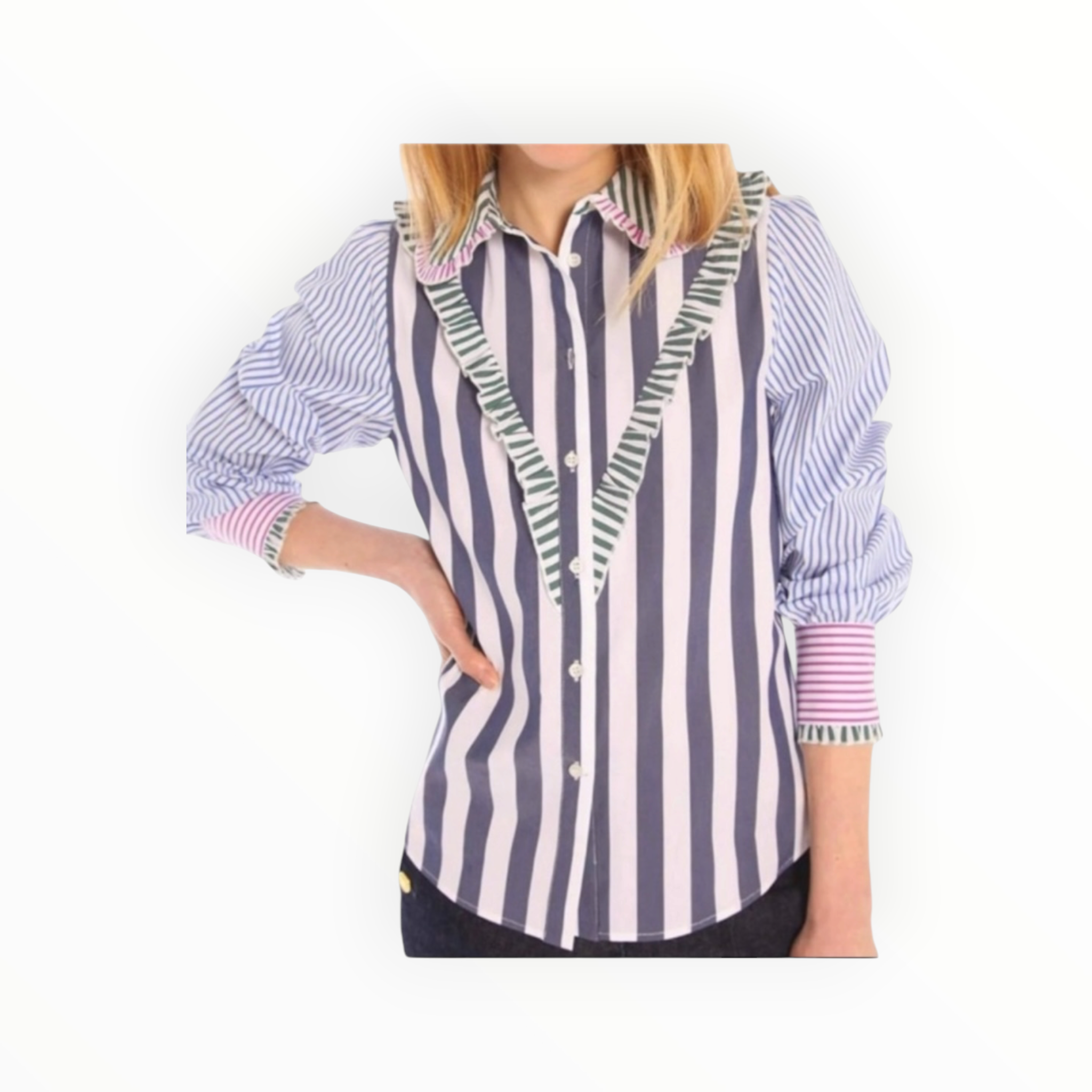 Vilagallo Zalira Stripe Blouse