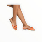 Schutz Blossom Flats - Tangerine