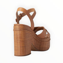 Sam Edelman Trianna Strappy Espadrille Platform Sandals - Cuoio Brown