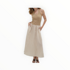 LNA Hart Halter Dress - Sandbar Stripe