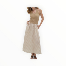 LNA Hart Halter Dress - Sandbar Stripe