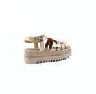 Laura Bellariva Rafia Corda Dust Platform Sandals - Platino Ivory